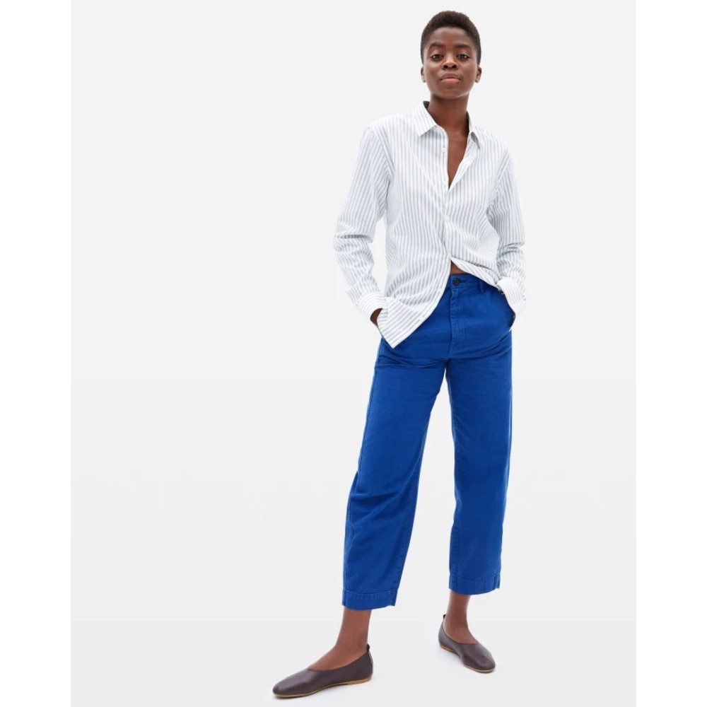 Everlane Canvas Arc Pant in Blue